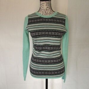 Rue21 Mint Green Patterned Sweater